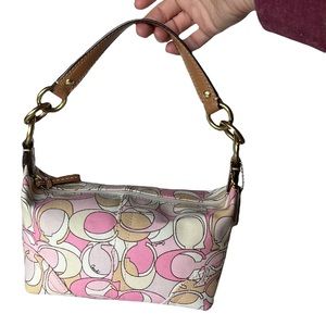 Small canvas Coach handbag